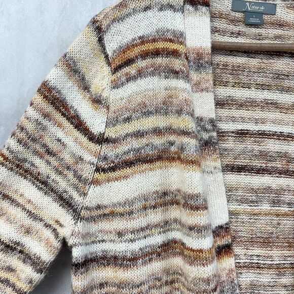 Natural Reflections Cardigan Sweater Womens Small Open Hippie 70s‎ Vibe Woodsy - Picture 3 of 8